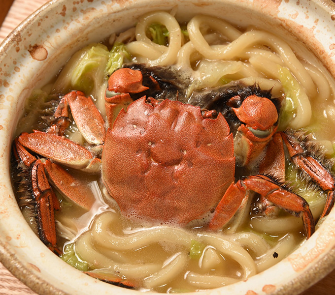 ズガニうどん