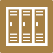 個人ロッカーあり