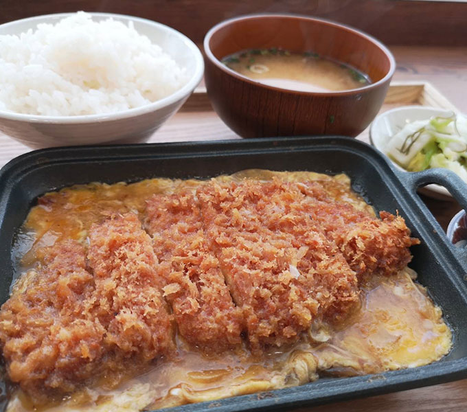 天城軍鶏かつ煮定食