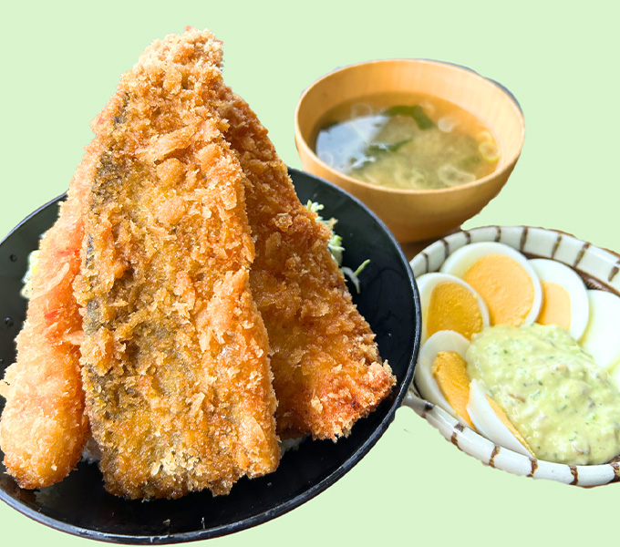 月ヶ瀬たれカツ丼 わさびタルタルと共に
